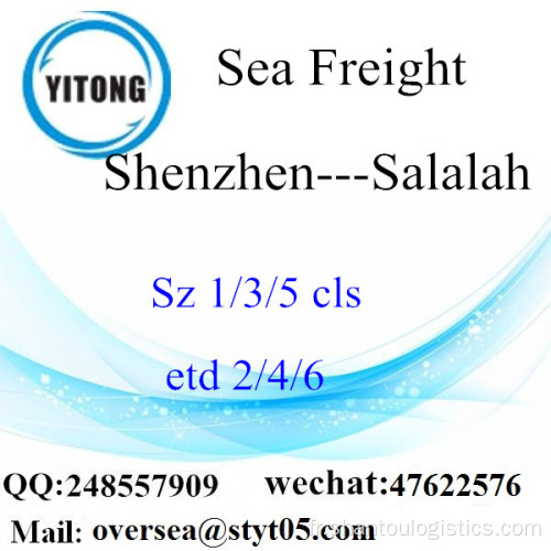 Consolidation du port LCL de Shenzhen à Salalah